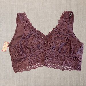 Altar'd State Plum Lace Bralette
